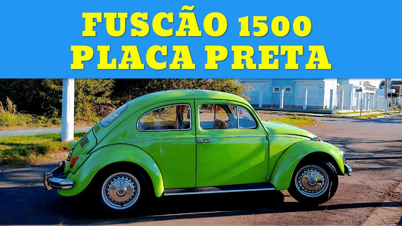FUSCA 1500 1973 VERDE HIPPIE PLACA PRETA - APRESENTAÇÃO