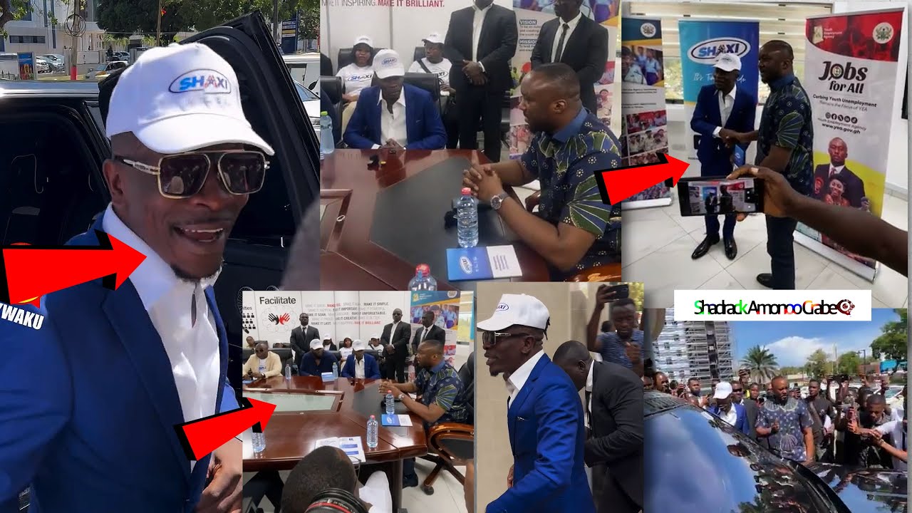 Shatta Wale Finally Meets Malik Basintale At ‘YEA’ Office,They Signed Contract To Partner SHAXI🇬🇭❤️🔥