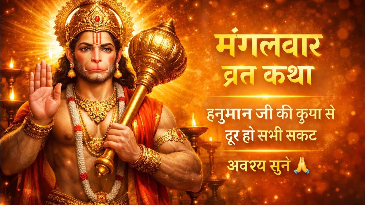 मंगलवार व्रत कथा | हनुमान जी की कृपा से दूर हों सभी संकट 🙏