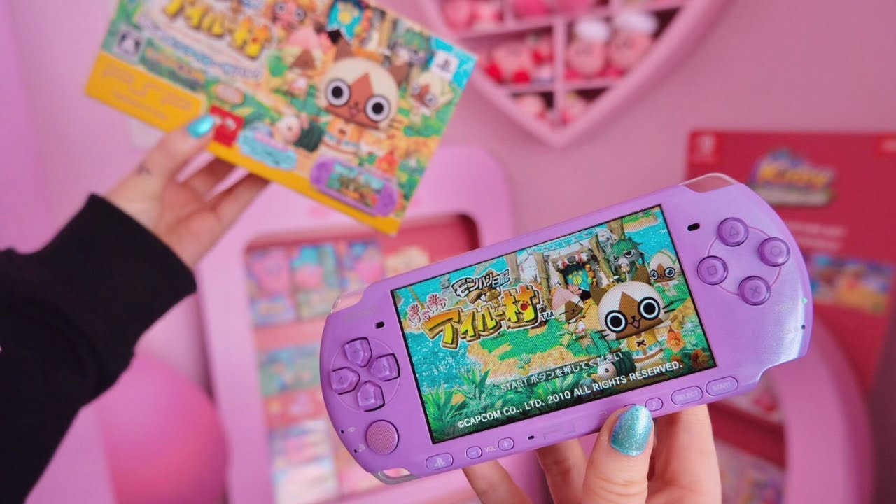 Lilac PSP Unboxing 💜 Monster Hunter Diary: Poka Poka Airou Village Bundle