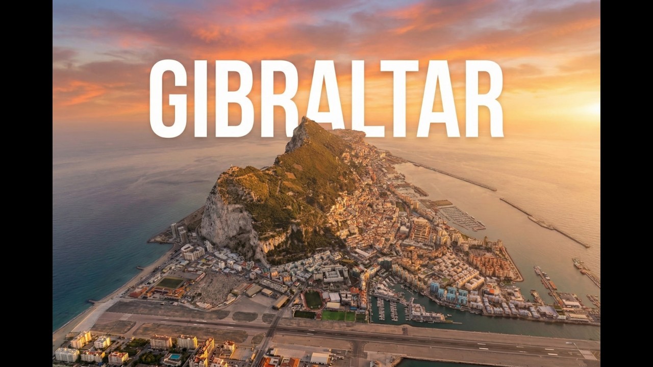 Gibraltar Tour from Above in 3D and 4K