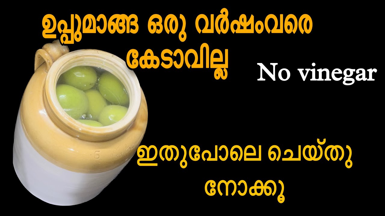 ഉപ്പുമാങ്ങ വർഷങ്ങളോളം ചീത്തയാവില്ല ഇതുപോലെ ചെയ്തുനോക്കൂ| Salted Raw Mango | Manga Uppilittathu