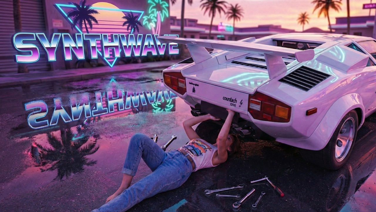 Midnight Octane | Synthwave Outrun, 16-Bit Neon Retro Compilation (1 Hour)