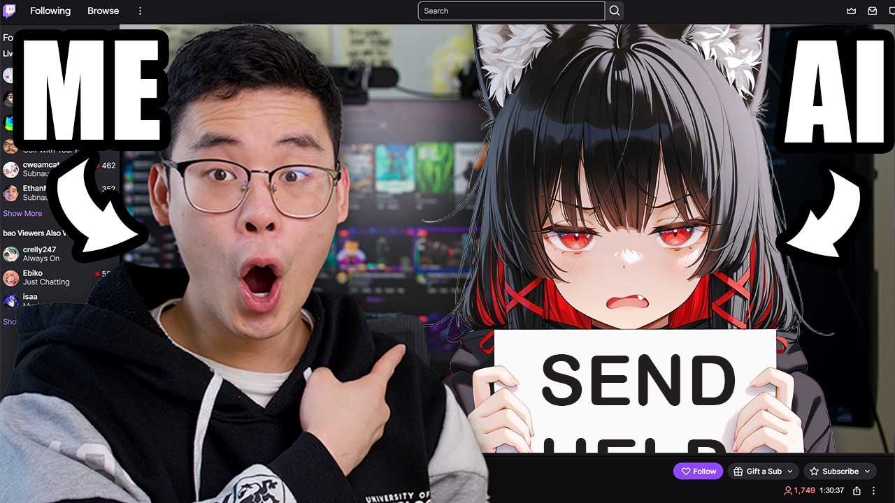I Built an AI Waifu To Stream With Me