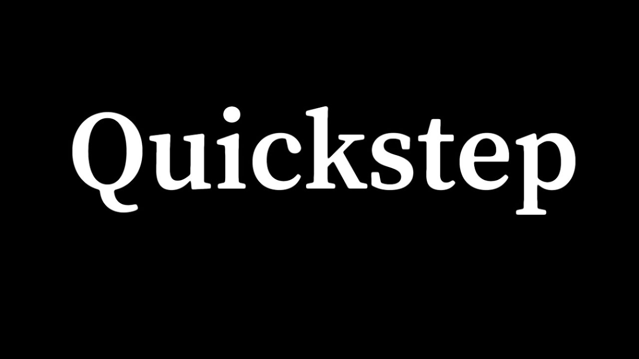 PASO BASICO - QUICKSTEP