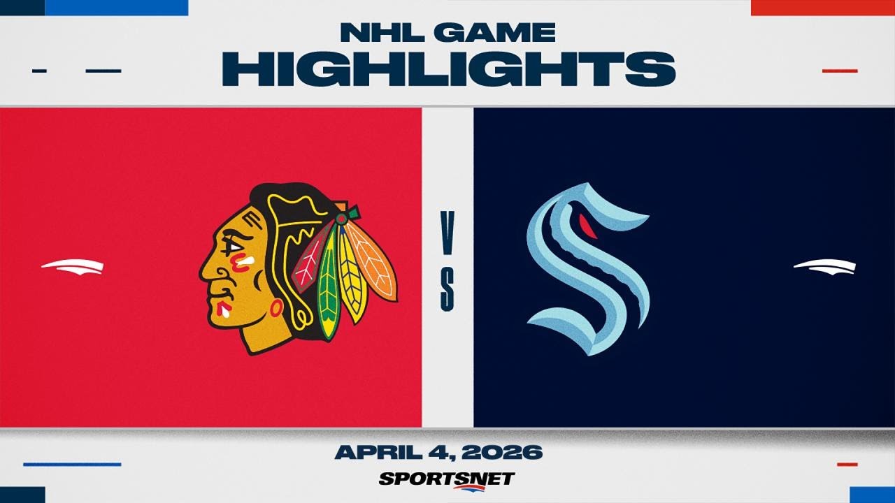 NHL Highlights | Blackhawks vs. Kraken- April 4, 2026