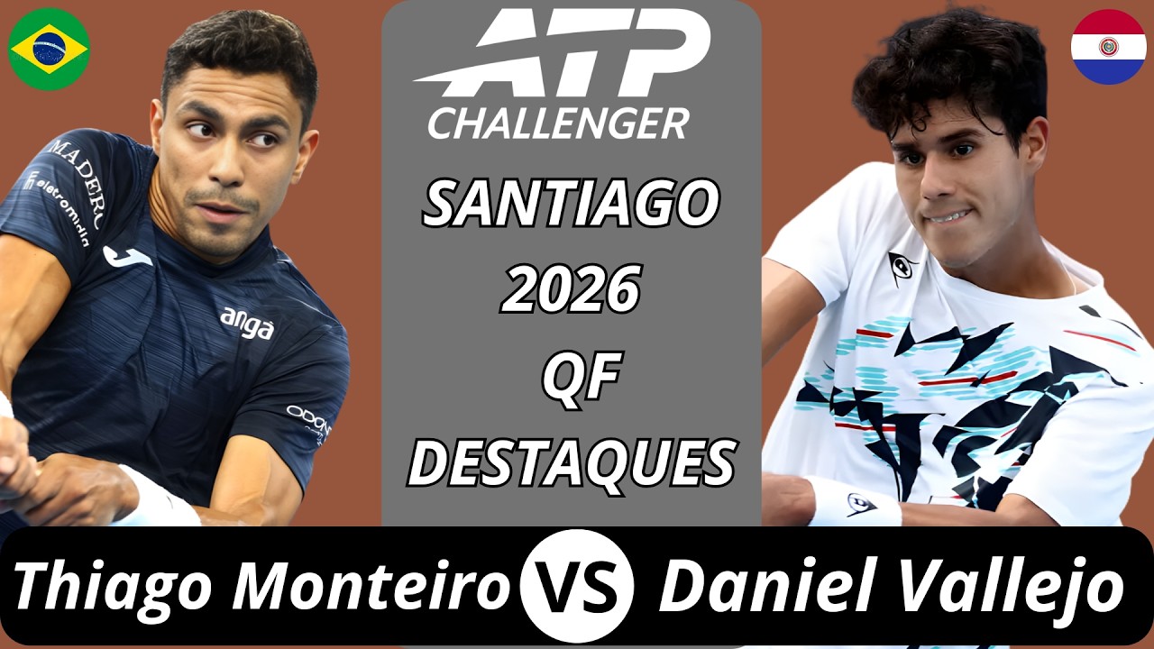Thiago Monteiro vs Adolfo Daniel Vallejo | Santiago 2026 QF Destaques