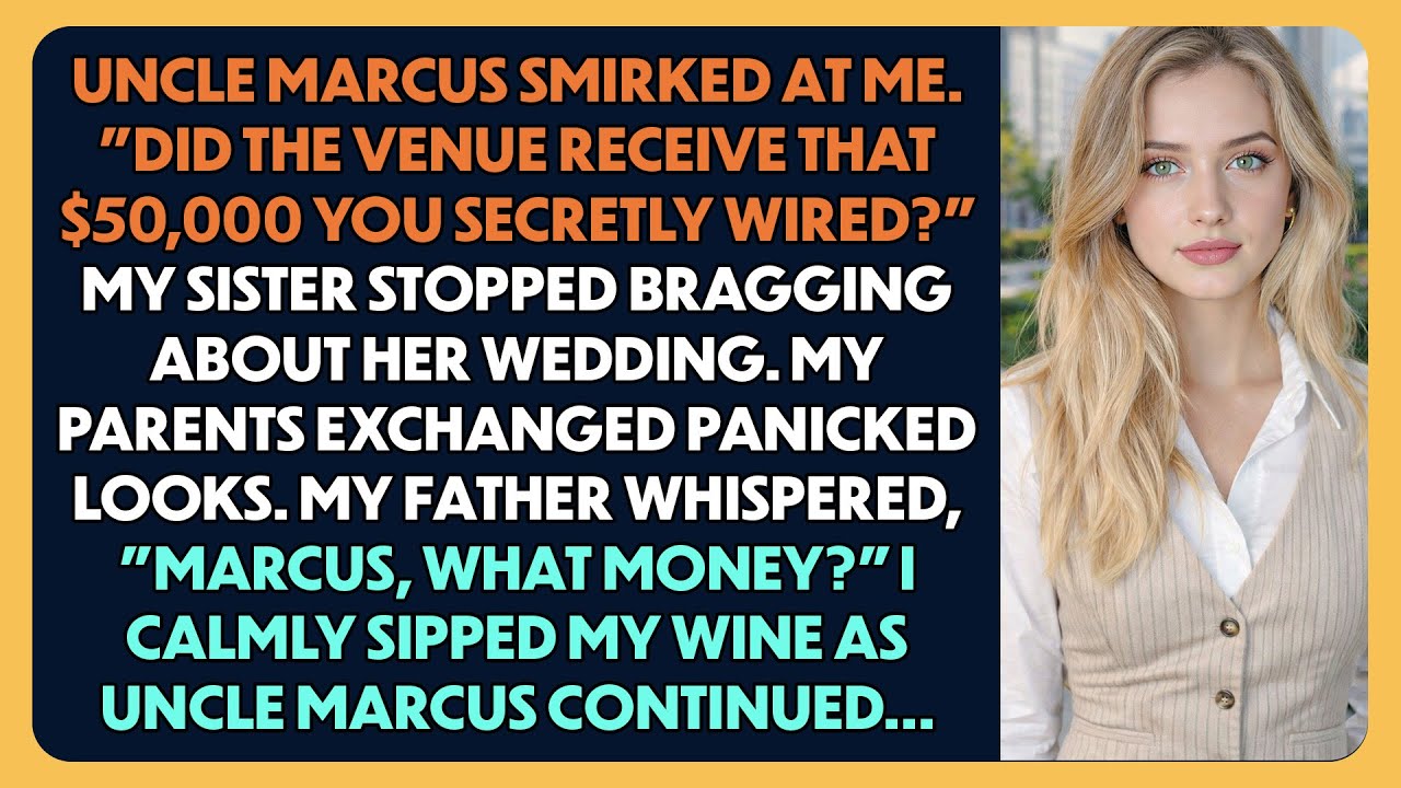 At Sister's Rehearsal Dinner, Uncle Marcus Asked About The $2.8M House I Own. My Parents Went Silent
