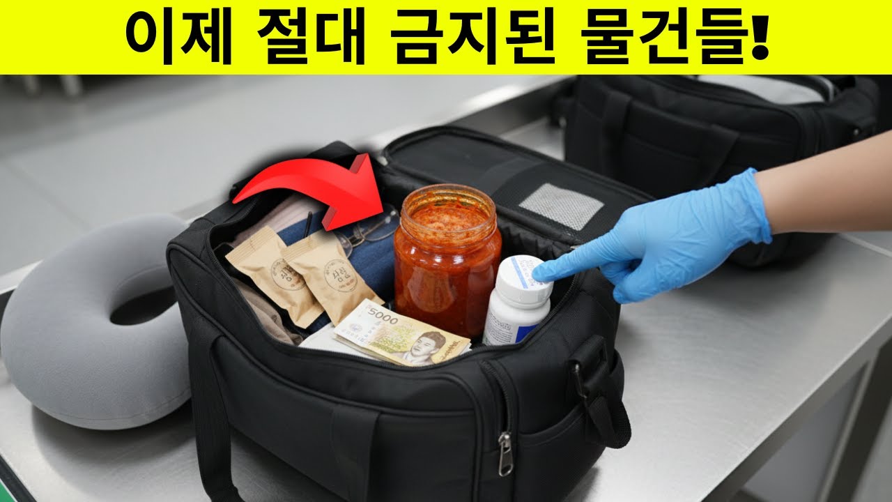 2026년 한국→미국 입국 시 절대 가져오면 안 되는 10가지 물품 (김치도 금지!)