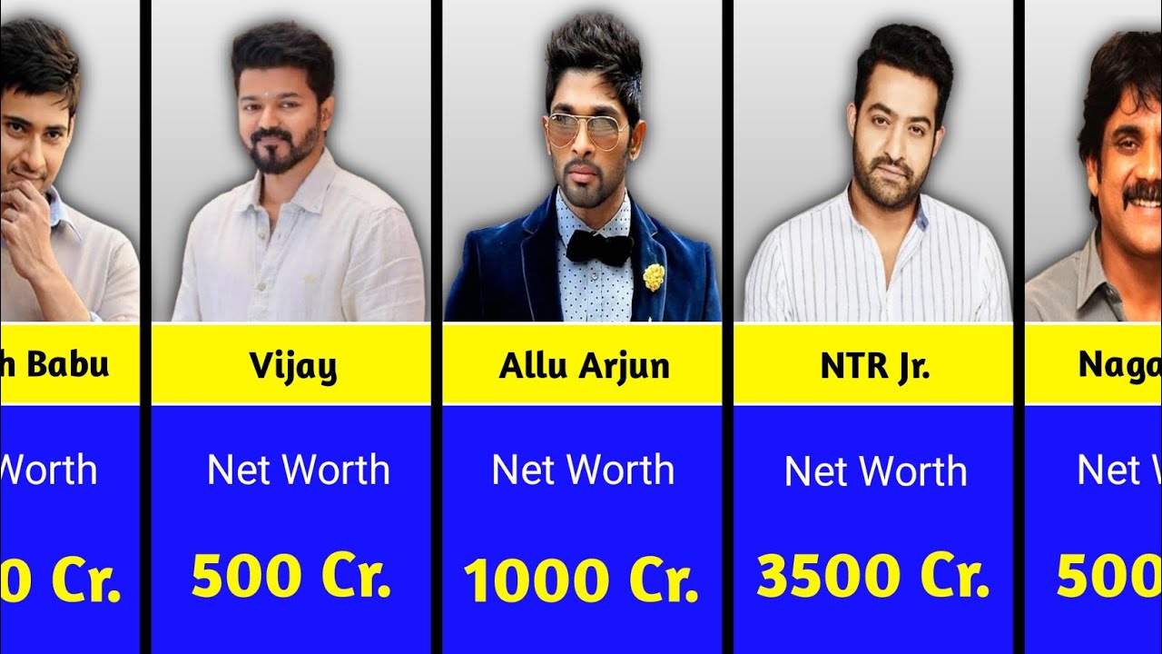 Richest South Indian Actors|| Richest Tollywood Actors