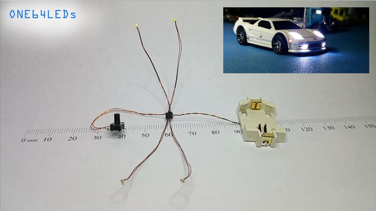 Add lights to your Hot Wheels / Matchbox and more
