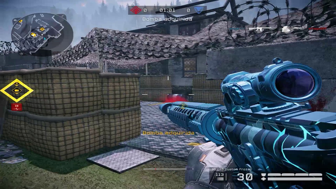 5K = 5HS | WARFACE RANQUEADAS | M16A3 CUSTOM FROZEN