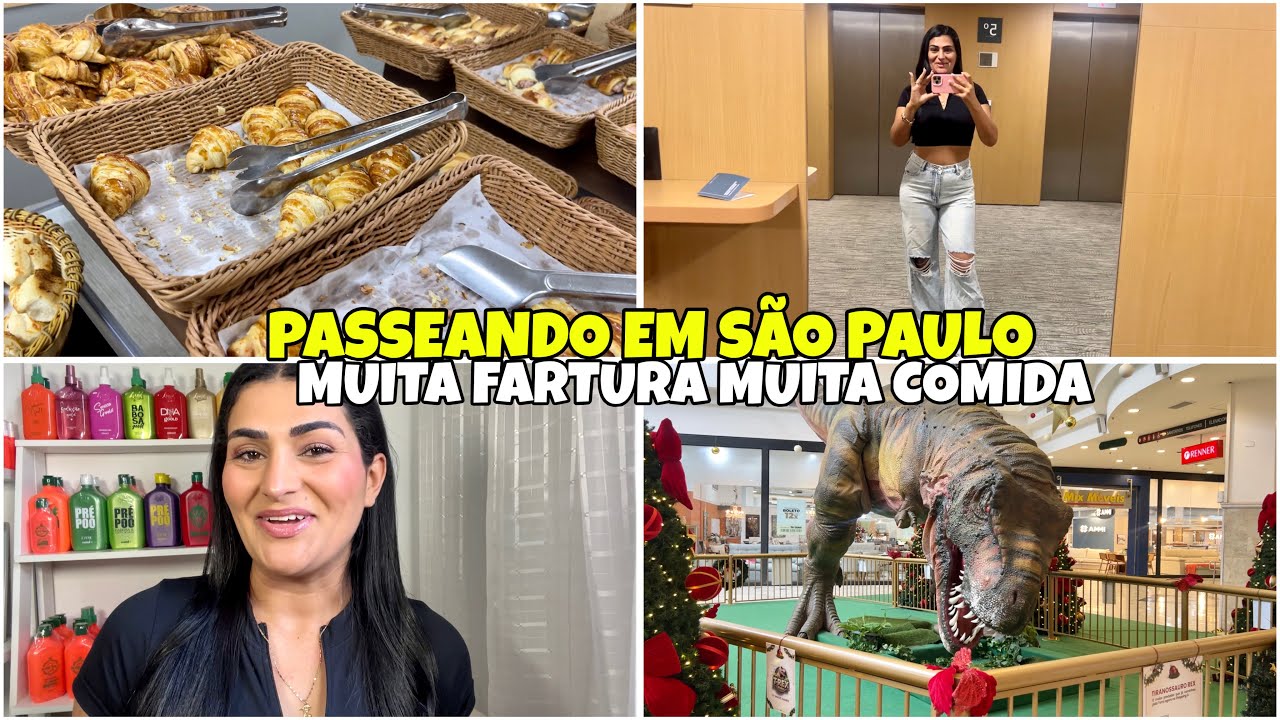 PASSEANDO EM SÃO PAULO/FUI CONHECER O SHOPPING/CAFÉ DA MANHÃ/ALMOÇO DELICIOSO/CHEGOU O DIA DE VOLTAR