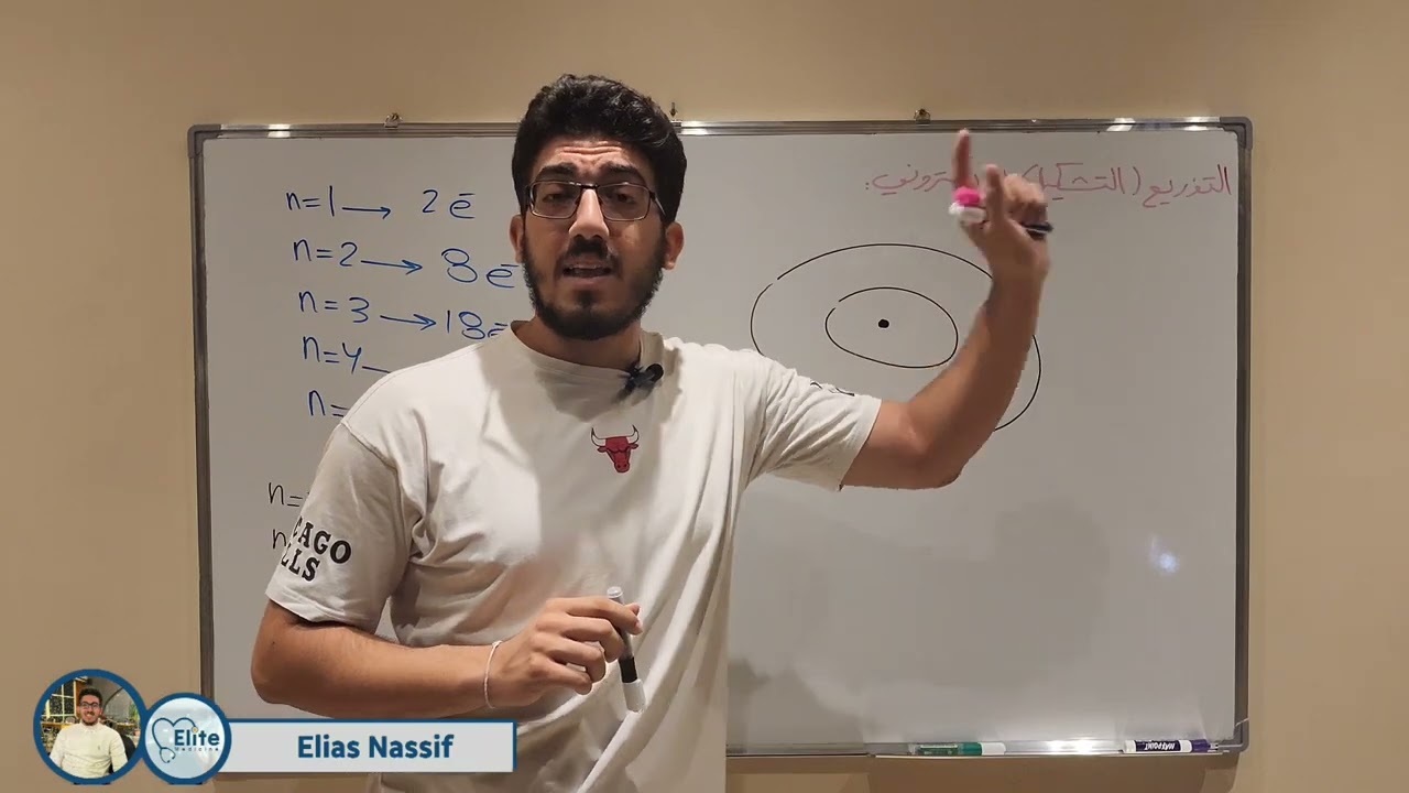 كيمياء الفصل التالت || البنية الالكترونية البسيطة (1)
