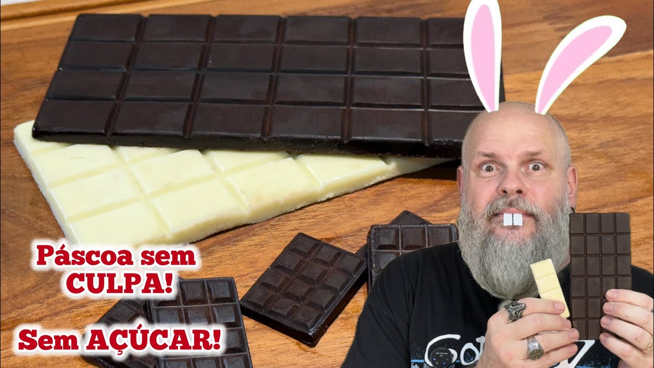 Chocolate sem Açúcar e sem Culpa! Apenas 3 ingredientes