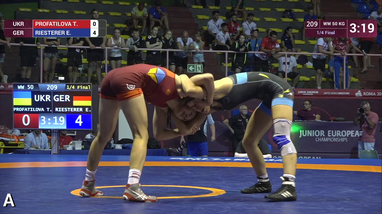 1/4 WW - 50 kg: T. PROFATILOVA (UKR) v. E. RIESTERER (GER)