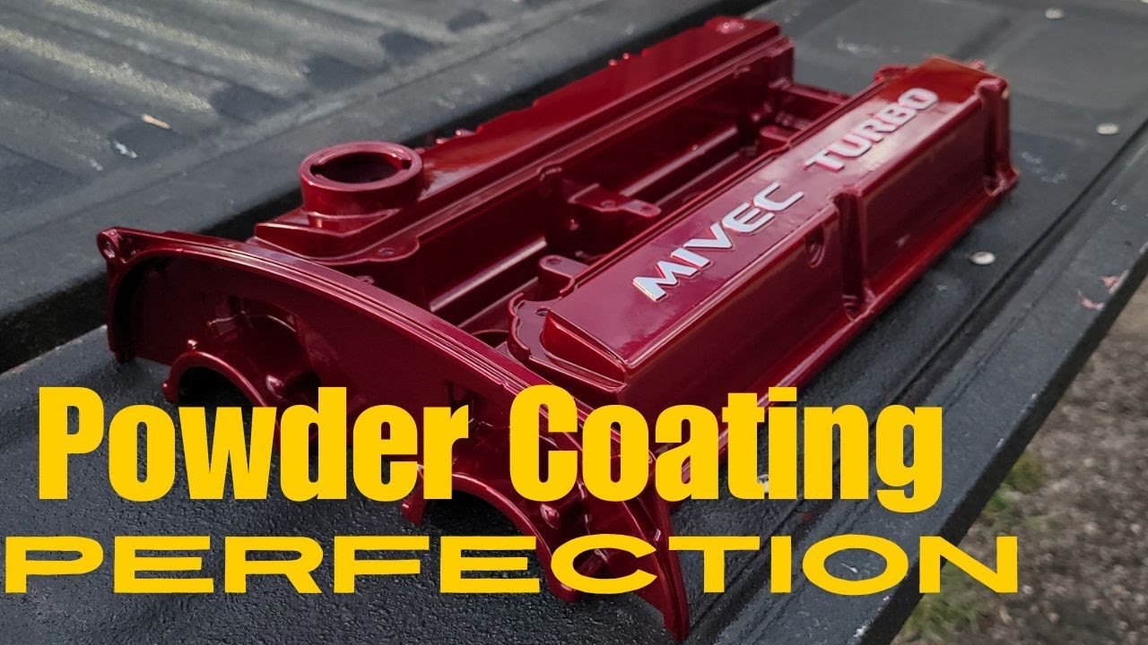Powder Coating The Perfect Valve Cover Abandoned Mitsubishi Evolution 9 MR Rebuild Part 4
