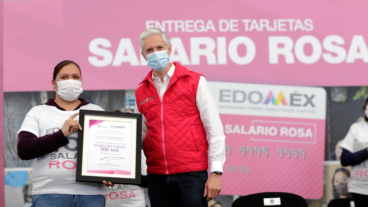 Entrega del #SalarioRosa en #Ecatepec. #500MilSalariosRosas