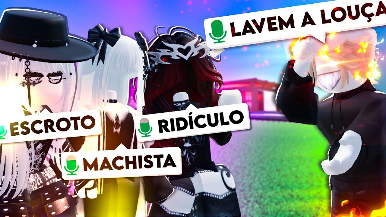 IRRITANDO Pessoas no Chat de Voz do Roblox KKK