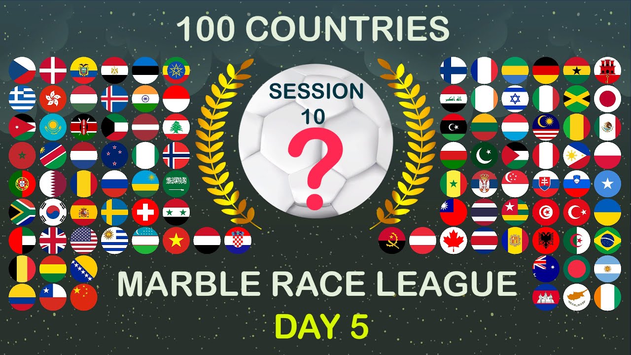 100 Countries Elimination Marble Race League || Session 10 - Day 5