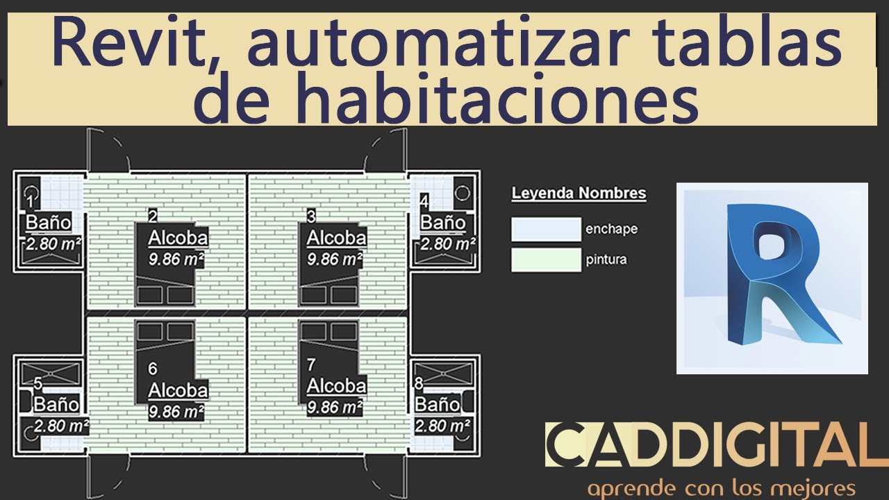 Revit, automatizar tablas de habitaciones