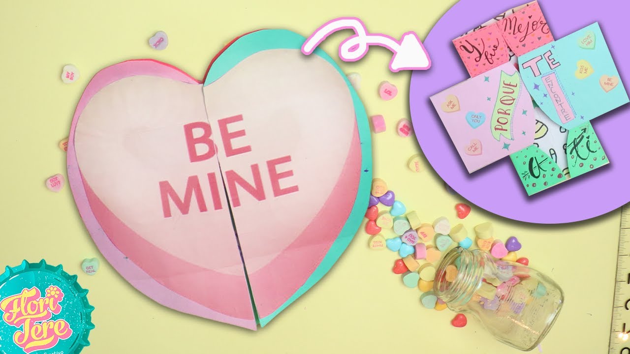 CARTA DE CORAZ&Oacute;N 💗 INTERMINABLE // Tarjeta F&Aacute;CIL PARA SAN VALENT&Iacute;N