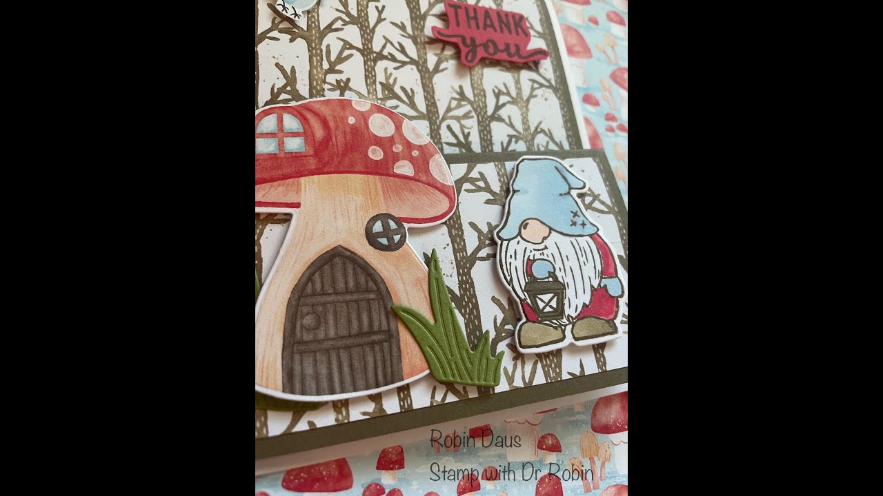 Kindest Gnome fun fold card