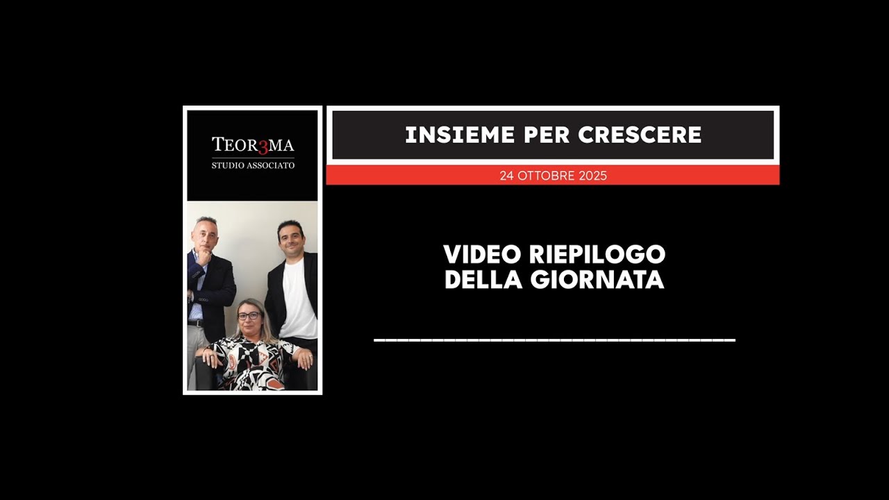 🎯 Teorema Insieme per Crescere - Highlights del Meeting del 24 Ottobre 2025!