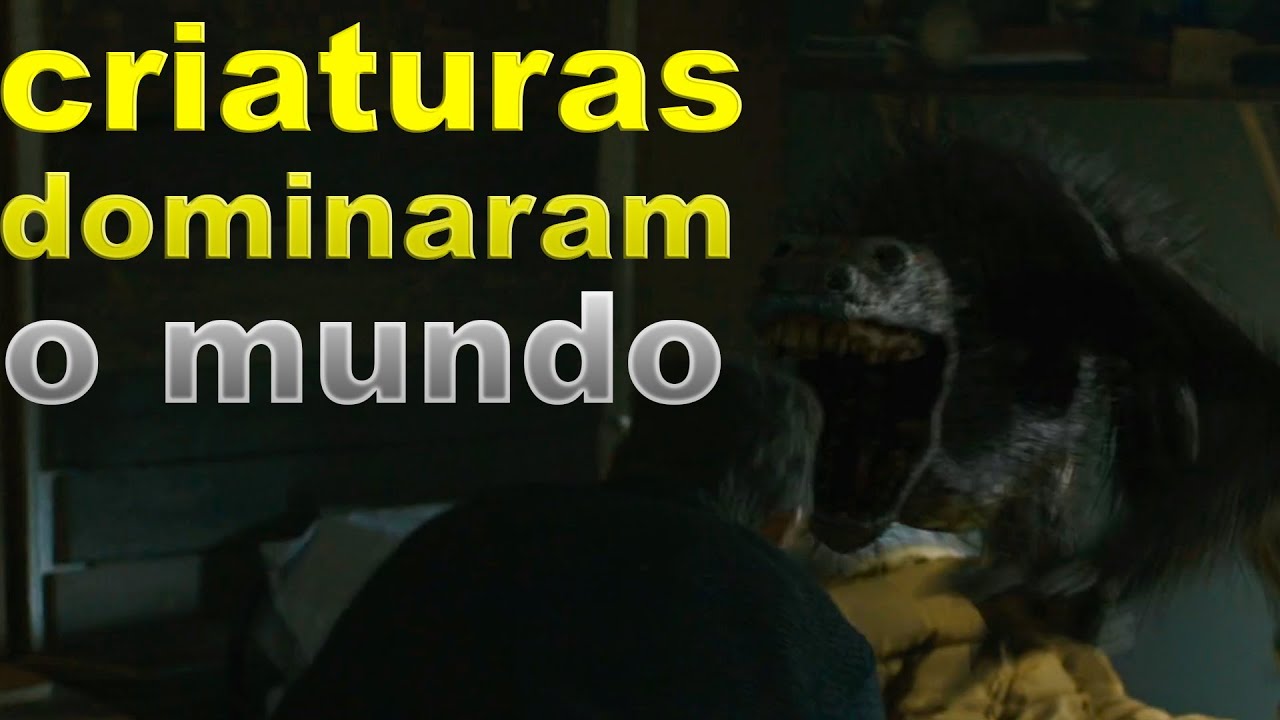 Criaturas dominaram o mundo, e agora um pai com seus dois filhos lutam para sobreviver.