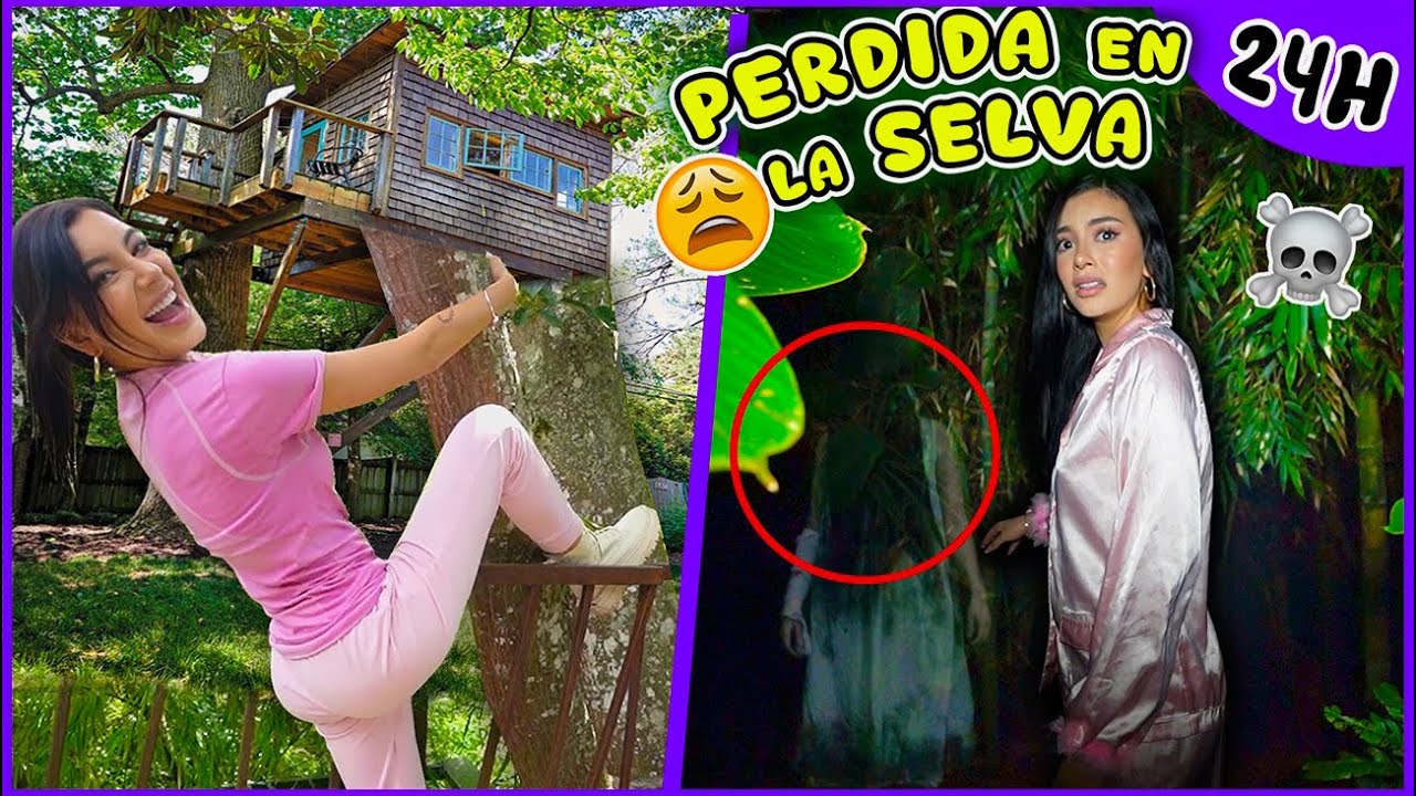 ¡SOBREVIVÍ 24 HORAS ⏳ en una CASA DEL ÁRBOL en la SELVA! 🐍🌴 Lulu99