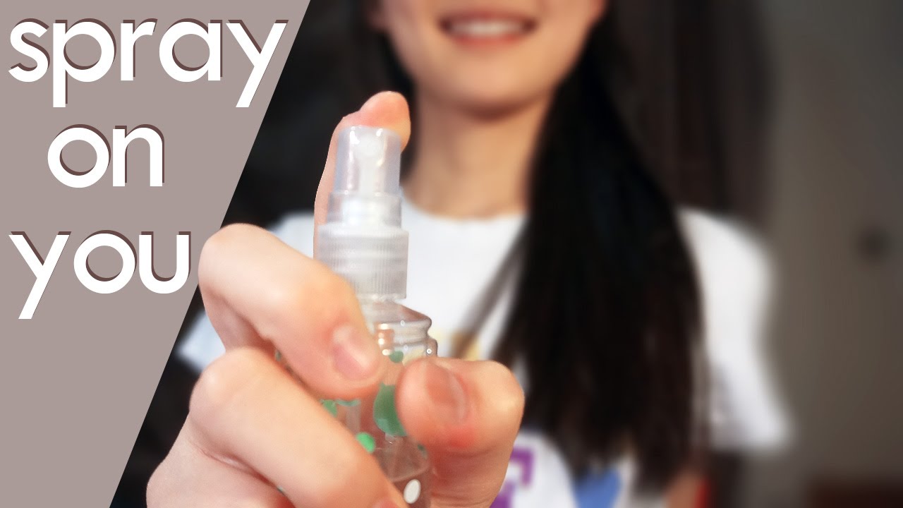 3D ASMR | Spraying around YOU! (liquid shaking, spray bottle) | 600