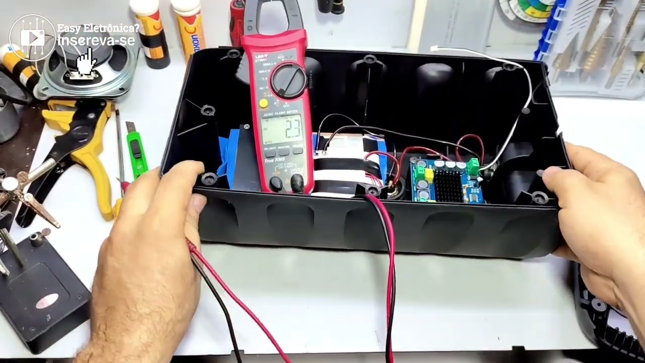 Finalizando a modificação da caixa de som kts1266
