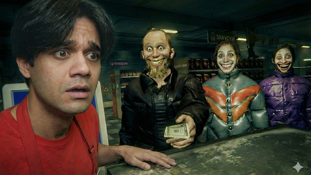 İNSANLAR CANAVARLARDAN DAHA KORKUNÇ.!  HELLMART Gameplay