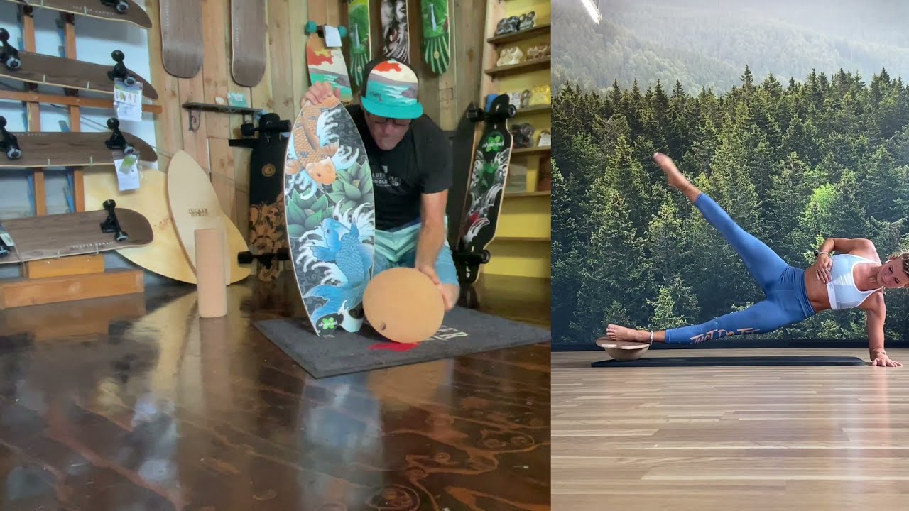 Mach Dein Balanceboard zu einem Planktrainer / Plankboard mit dem Plank Ball von Jucker Hawaii.