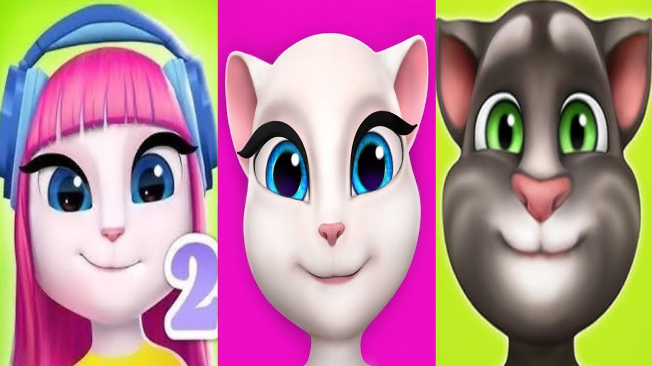 My talking tom cat vs my talking Angela 2 😚©£#youtubevideo 