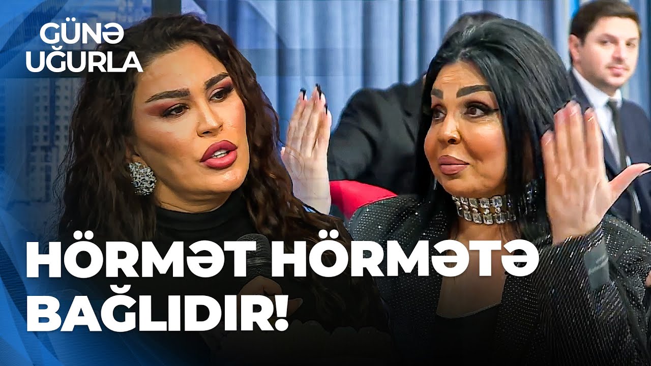 Günə Uğurla - Ülviyyə Namazova ilə Arzu Mələk arasında canlı efirdə GƏRGİNLİK