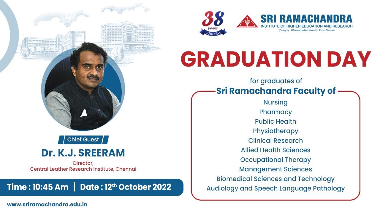 GRADUATION DAY - ||  2022 | Sri Ramachandra Institute of Higher Education & Research
