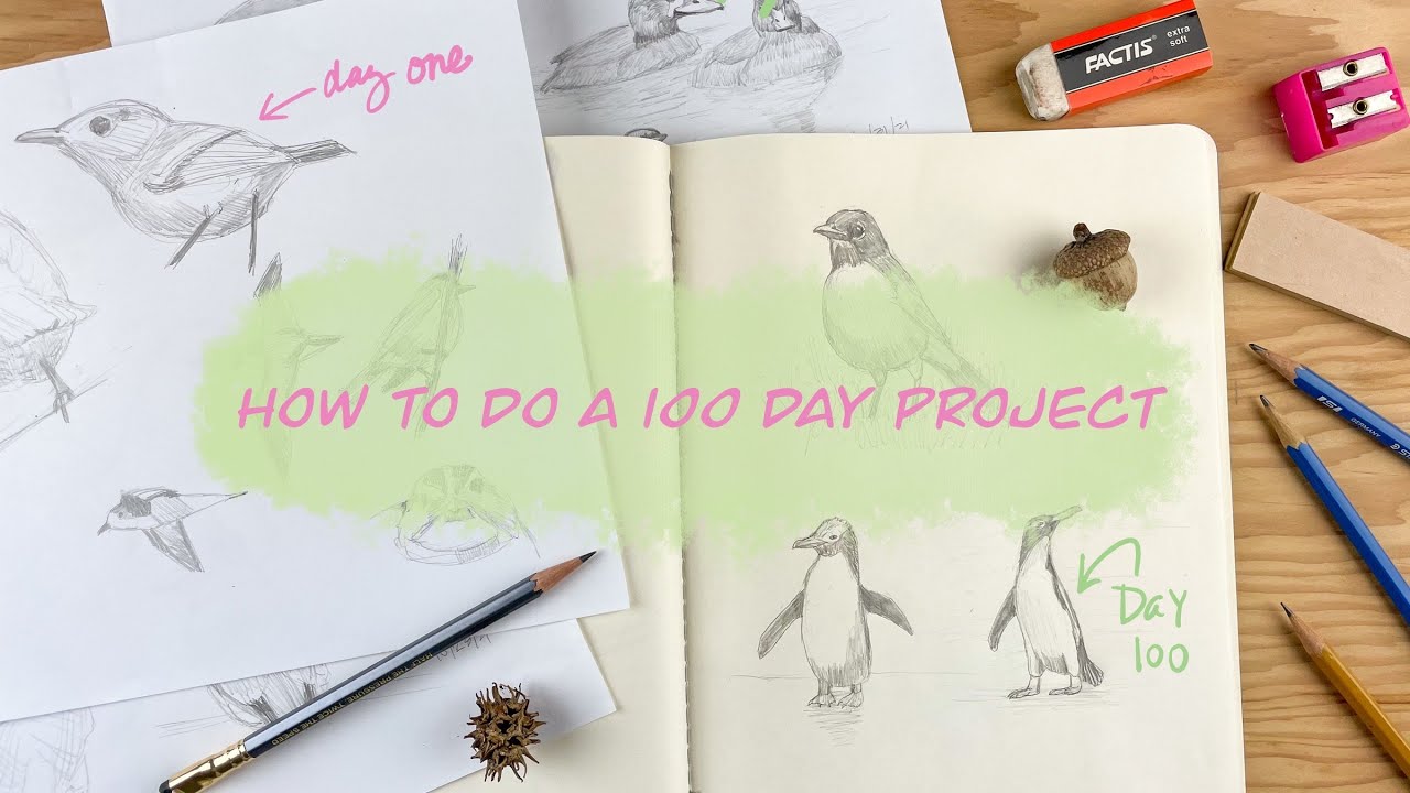 How I’ve Completed 7+ 100 Day Projects | Self Discipline | Avoiding burnout as an artist