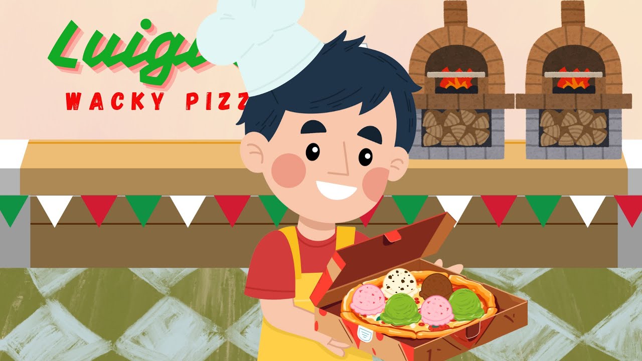 ICE CREAM PIZZA! - Luigi's Wacky Pizzas | Counting 1-4 for Early Learners