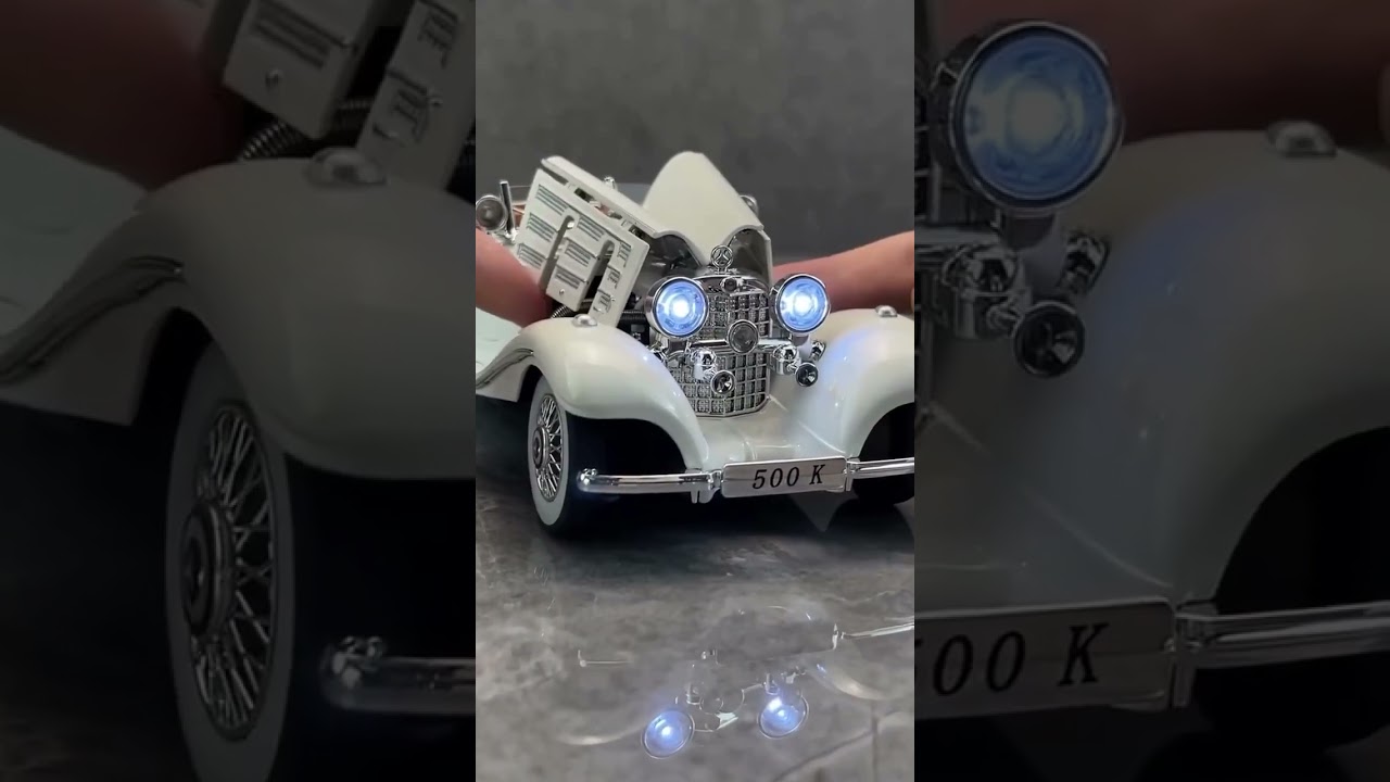 1936 Mercedes Benz 500K 1:24 Roadster Diecast Scale Model 🚗✨ | Unboxing & Review