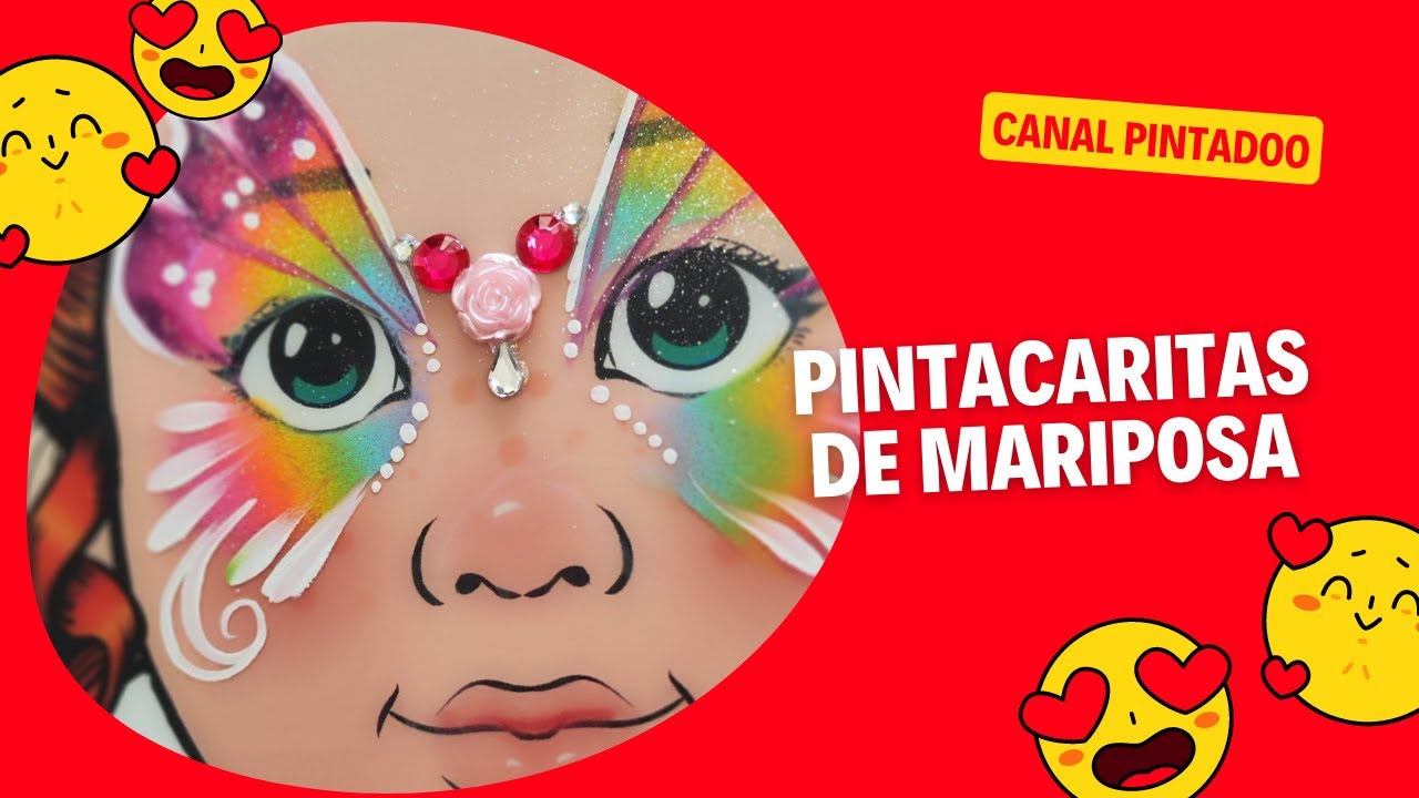 Pintacaritas de mariposa, teoría, técnicas y errores frecuentes. Facepainting Butterfly.