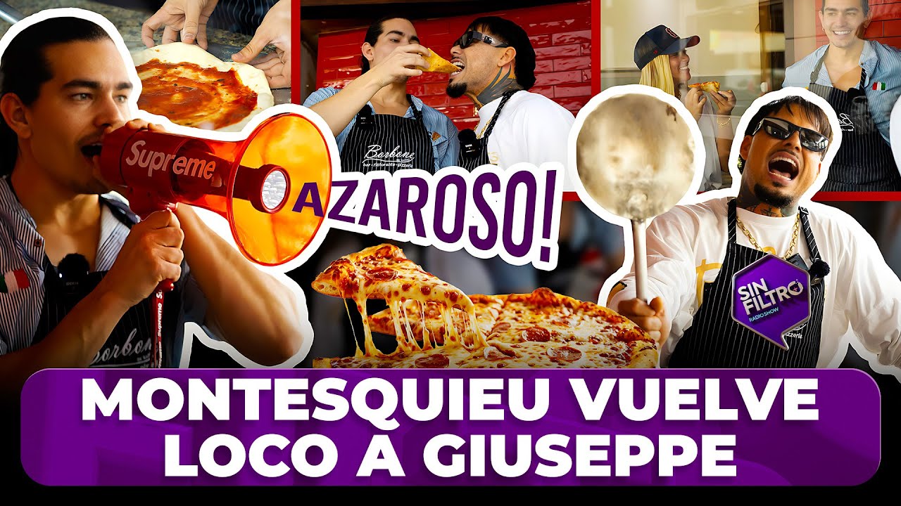 &iexcl;AZAROSO! CARLOS MONTESQUIEU VUELVE LOCO A GIUSEPPE MIENTRAS PREPARA PIZZA