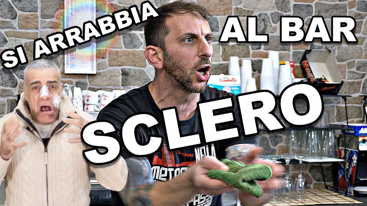 Sclero al bar con un cliente rompiscatole