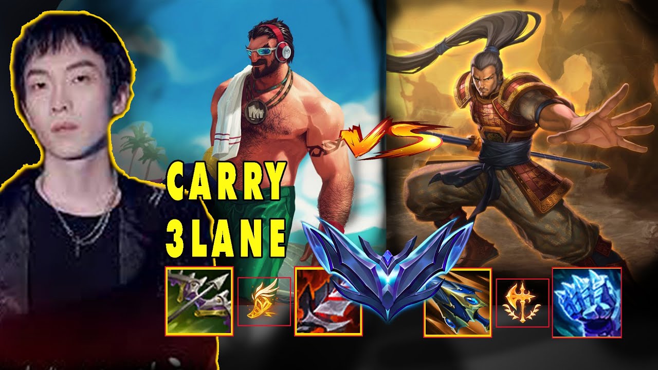 SALLY CARRY 3 LANE SO CRAZY WITH GRAVES AT DIAMOND RANK