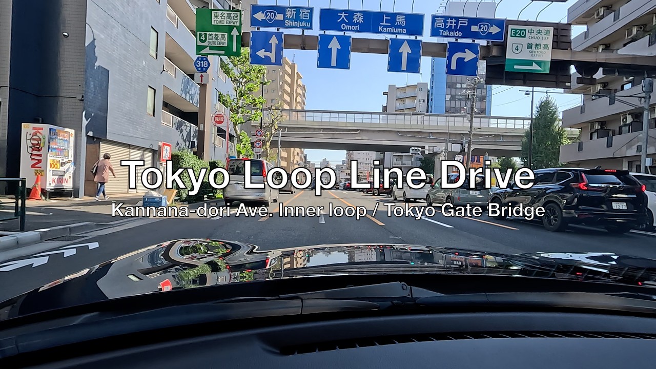 4K 東京環状ドライブ 環七通り内回り＋東京ゲートブリッジ MAZDA ロードスター