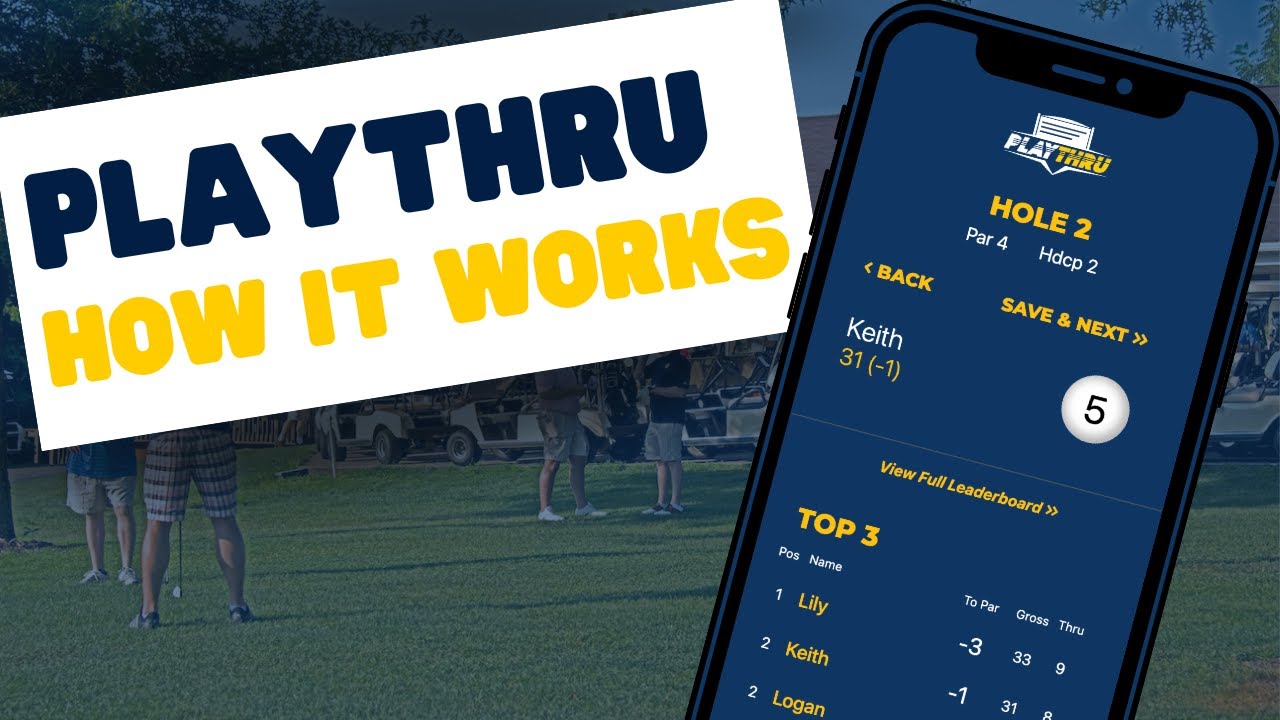 PlayThru Live Golf Event Scoring