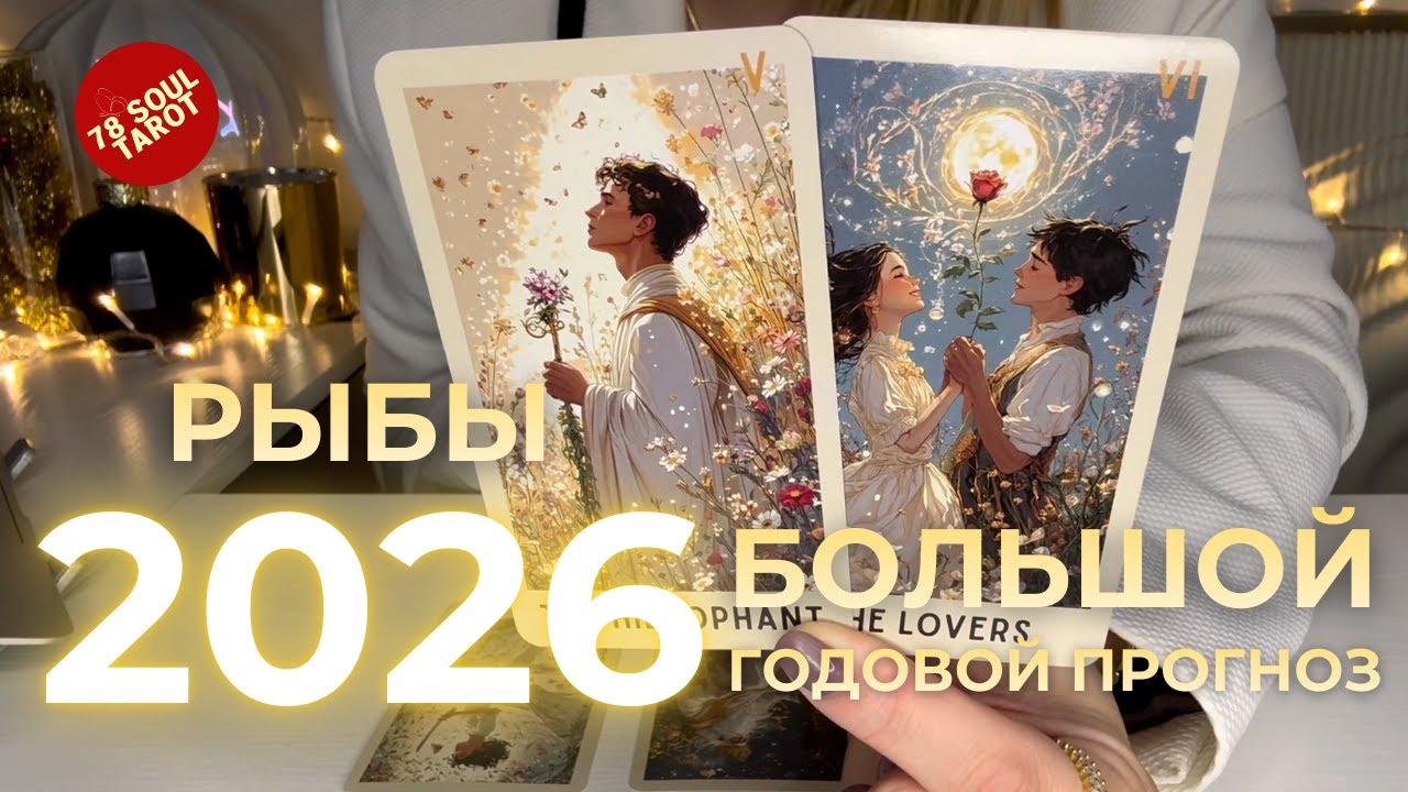 РЫБЫ 2026 : Большой годовой таро прогноз ГЛАВНАЯ ТЕМА ГОДА + ПРОГНОЗ ПО МЕСЯЦАМ