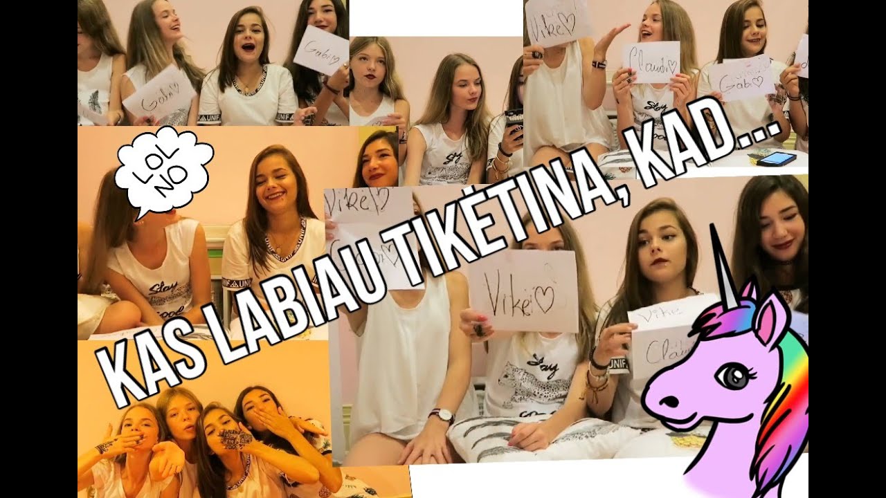 Kas labiau tikėtina, kad... w/ Gabi, Vikė, Lina | ❤️