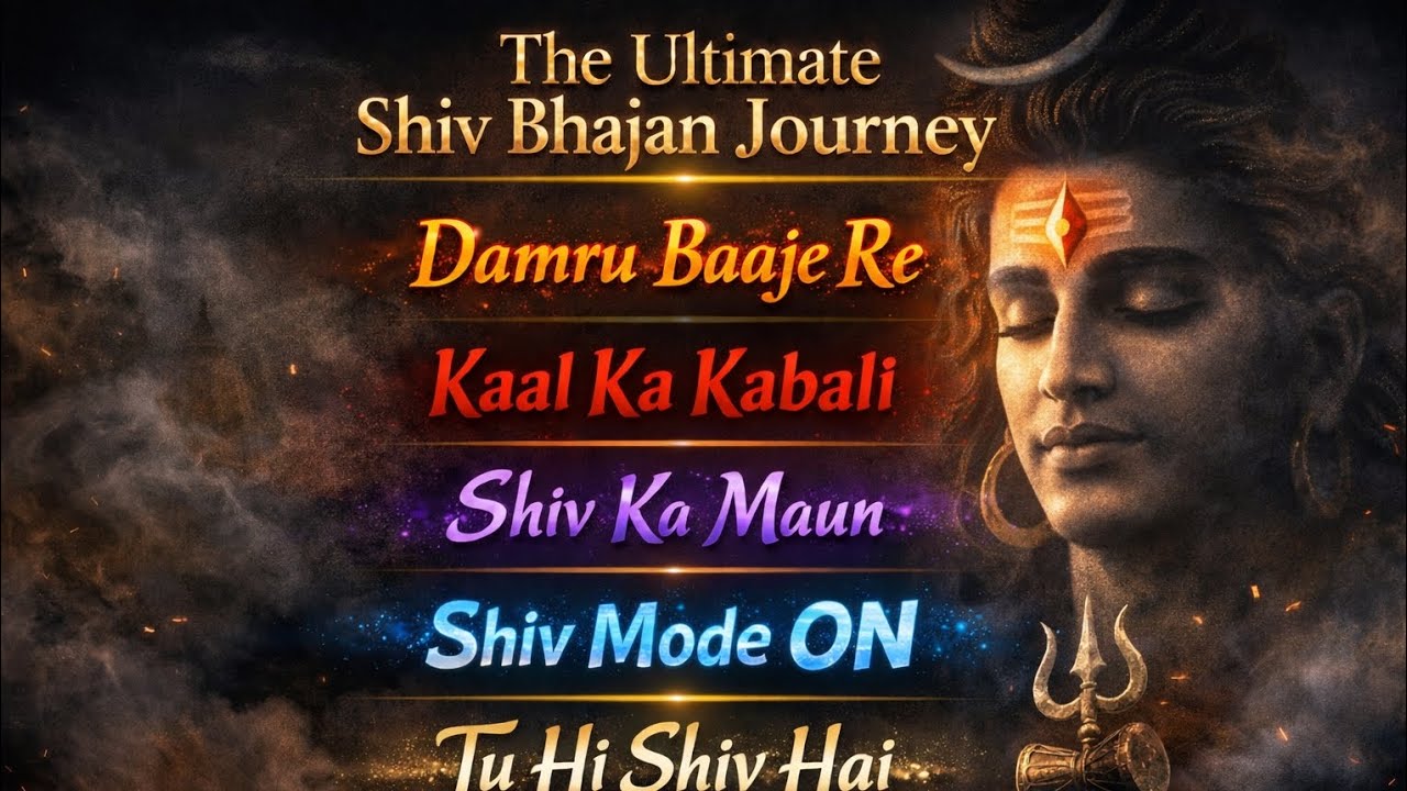 The 5 Ultimate Shiv Bhajan Journey 🔱 | 5 Powerful Shiv Songs | Mahadev Attitude Music