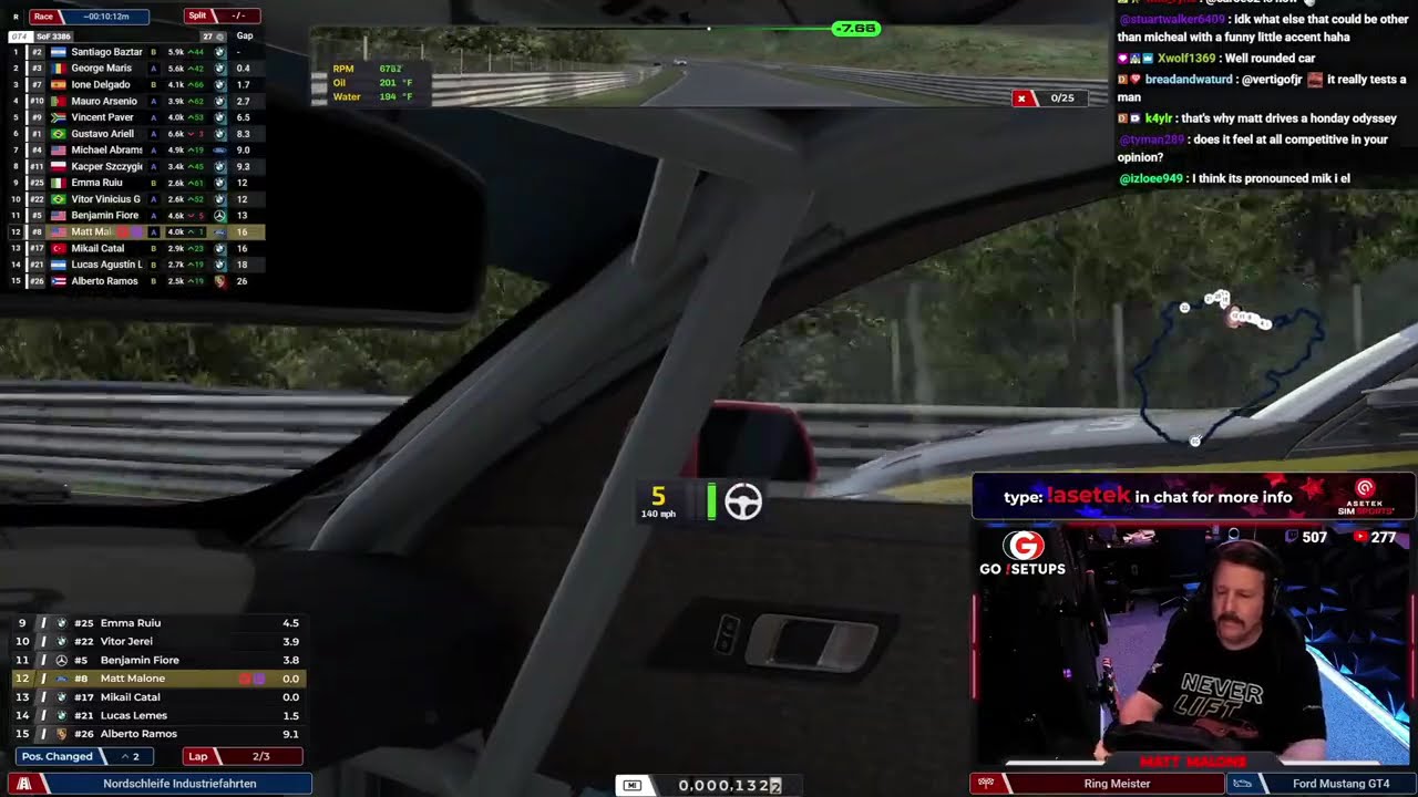 Matt Malone ile ufak tatlı bir kapısma :) @MattMaloneTV #racing #simracing #iracing